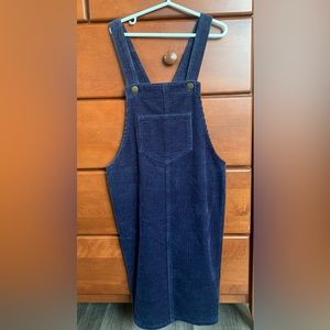 Dark blue corduroy skirt jumpsuit✨